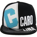 EMBROIDERY DETAIL 6 PANEL VISOR SNAPBACK CAP