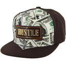 PU PATCH DETAIL DOLLAR PRINT SNAPBACK CAP