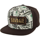 PU PATCH DETAIL DOLLAR PRINT SNAPBACK CAP