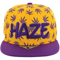 EMBROIDERY ALL OVER PATTERN VISOR SNAPBACK CAP