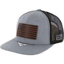 US STATE PATCH 6-PANEL TRUCKER SNAPBACK CAP