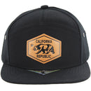 RUBBER PATCH DETAIL 7 PANEL VISOR SNAPBACK CAP