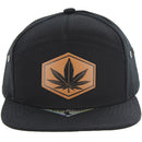 RUBBER PATCH DETAIL 7 PANEL VISOR SNAPBACK CAP