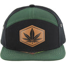 RUBBER PATCH DETAIL 7 PANEL VISOR SNAPBACK CAP