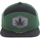 RUBBER PATCH DETAIL 7 PANEL VISOR SNAPBACK CAP