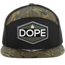 DOPE RUBBER PATCH FRONT NYLON SNAPBACK CAP