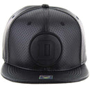 DALLAS EMBROIDERY DETAILING PU 6-PANEL SNAPBACK CAP