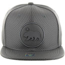 CALI BEAR EMBROIDERY DETAILING PU 6-PANEL SNAPBACK CAP