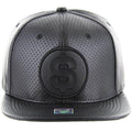 $ EMBROIDERY DETAILING PU 6-PANEL SNAPBACK CAP