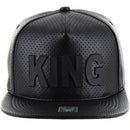 KING RUBBER PATCH DETAILING PU 6-PANEL SNAPBACK CAP
