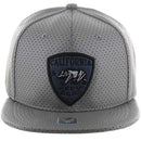 CALI BEAR EMBROIDERY DETAILING PU 6-PANEL SNAPBACK CAP