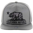 CALI REPUBLIC EMBROIDERY DETAILING PU 6-PANEL SNAPBACK CAP