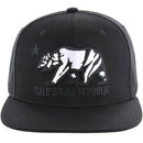 CALI BEAR EMBROIDERY COTTON TWILL SNAPBACK CAP