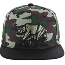 CALI BEAR EMBROIDERY COTTON TWILL SNAPBACK CAP