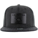 CALI BEAR METAL PATCH DETAILING STRIPE PU SNAPBACK CAP