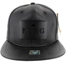 KING METAL PATCH DETAILING PU SNAPBACK CAP