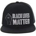 BLM EMBROIDERY DETAILING SNAPBACK CAP