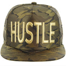 HUSTLE HIGH FREQUENCY CAMO VISOR SNAPBACK CAP
