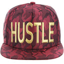 HUSTLE HIGH FREQUENCY CAMO VISOR SNAPBACK CAP