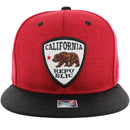 CALI BEAR PATCH DETAIL NYLON SNAPBACK CAP