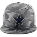 STAR WOVEN PATCH FRONT CAMO NYLON SNAPBACK CAP