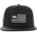 CALI BEAR WOVEN PATCH FRONT NYLON SNAPBACK CAP
