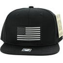USA FLAG WOVEN PATCH FRONT NYLON SNAPBACK CAP