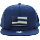 USA FLAG WOVEN PATCH FRONT NYLON SNAPBACK CAP