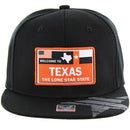 TEXAS WOVEN PATCH FRONT NYLON SNAPBACK CAP