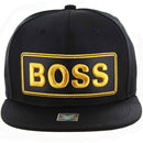 BOSS GOLD PATCH DETAILING PU SNAPBACK CAP