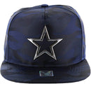 STAR METAL PATCH DETAIL CAMO NYLON SNAPBACK CAP