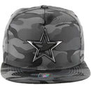 STAR METAL PATCH DETAIL CAMO NYLON SNAPBACK CAP