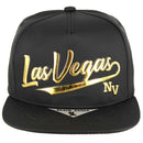 GOLD PATCH DETAILING MATT PU SNAPBACK CAP