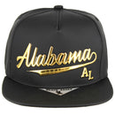 GOLD PATCH DETAILING MATT PU SNAPBACK CAP