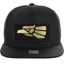 HECHO BOLD PATCHED NYLON SIX PANEL SNAPBACK CAP