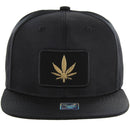 MARIJUANA BOLD PATCHED NYLON SIX PANEL SNAPBACK CAP