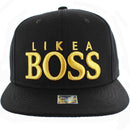 BOSS GOLD METALLIC STITCH EMBROIDERY SNAPBACK CAP