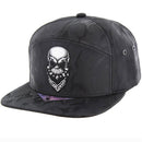 SKULL EMBROIDERY 7-PANEL CAMO SNAPBACK CAP