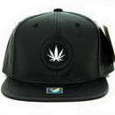 MARIJUANA HIGH FREQUENCY PATCH DETAILING PU SNAPBACK CAP