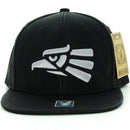 HECHO EMBROIDERY DETAIL PU SNAPBACK CAP