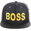 BOSS CAMO EMBROIDERY VISOR SNAPBACK CAP