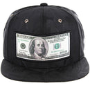 DOLLAR CAMO EMBROIDERY VISOR SNAPBACK CAP