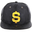 $ SIGN CAMO EMBROIDERY VISOR SNAPBACK CAP