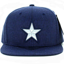 STAR EMBROIDERY DETAILING FLAT SNAPBACK CAP
