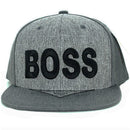 BOSS BLACK EMBROIDERY DETAILING FLAT SNAPBACK CAP