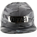 TEXAS METAL PATCH DETAILING CAMO NYLON SNAPBACK CAP