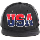 USA EMBROIDERY CAMO NYLON SNAPBACK CAP