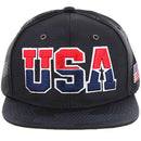 USA EMBROIDERY CAMO NYLON SNAPBACK CAP