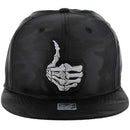 FINGER THUMB UP EMBROIDERY CAMO NYLON SNAPBACK CAP