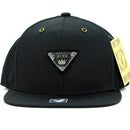 KING METAL DETAIL NYLON SNAPBACK CAP